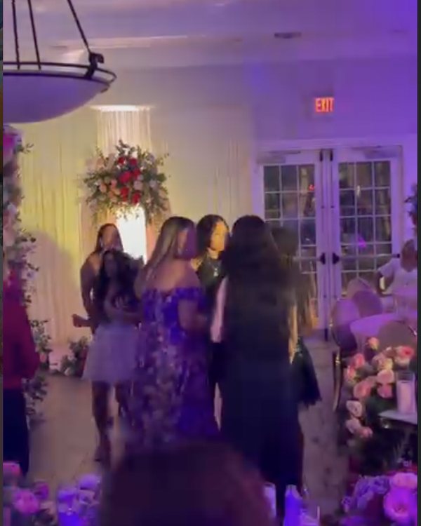 Celebration in full swing with floral decor
