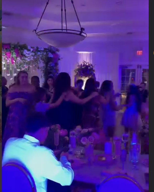 Quinceañera celebration with uplighting